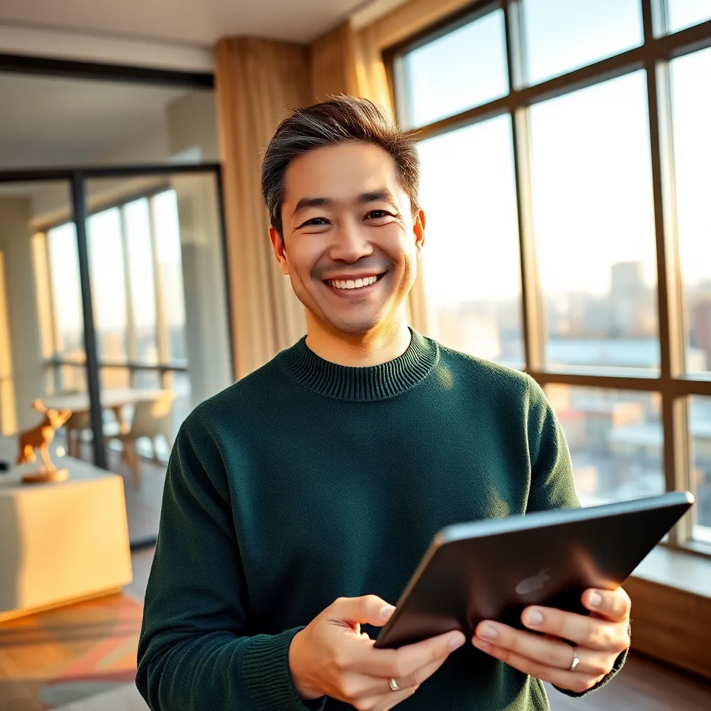 Tevreden persoon die op laptop budgetoverzicht bekijkt